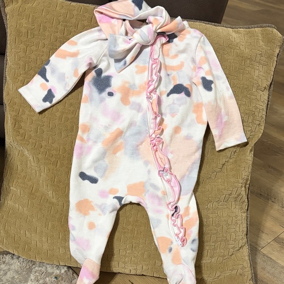 Carter's Other - Carter's Pink and Gray Kids One Piece Footie